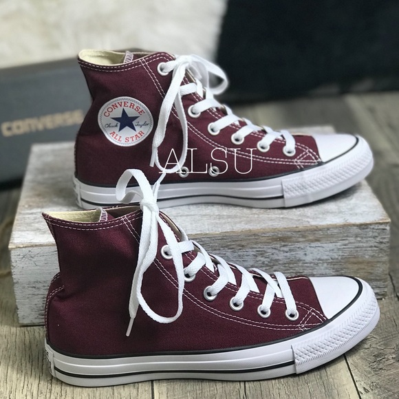 Converse Shoes - NWT Converse Ctas HI Burgundy W AUTHENTIC